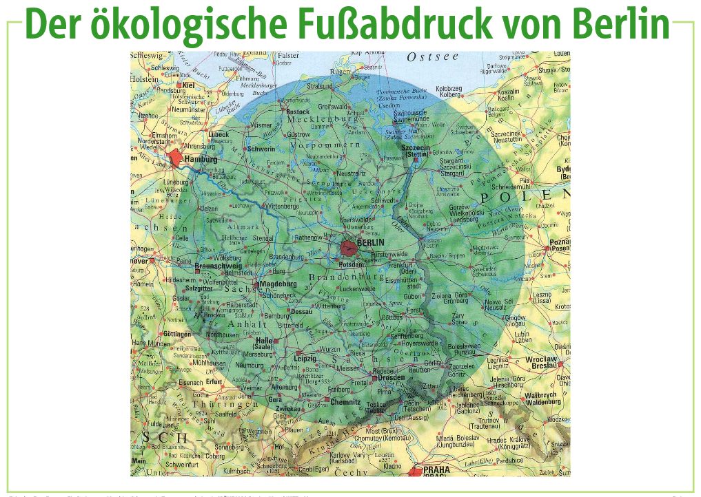 Der ökologische Fußabdruck von Berlin